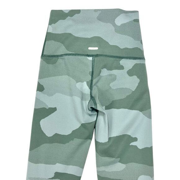 AERIE CHILL PLAY MOVE Athletic Leggings Sz XXS Green Camouflage Workout Pull On - Picture 5 of 10